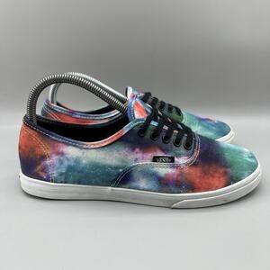 Vans Authentic Cosmic Galaxy Skate Shoes Women Size 8 Pink Green Canvas Sneakers